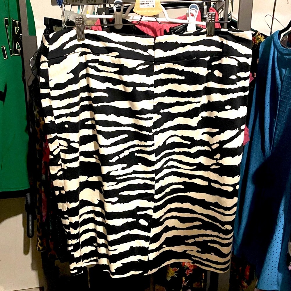 Sexy Michael Kors Plus size Zebra Skirt